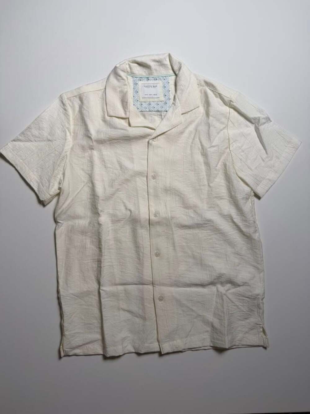 Cactus Man Ricky Singh White Short Sleeve Button Up Camp Shirt Size M